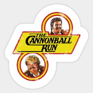 THE CANNONBALL RUN (Distressed) Sticker